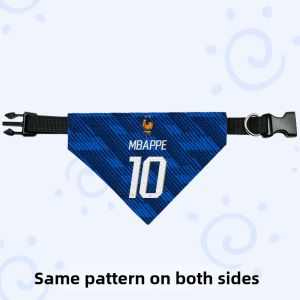 LEXI | Pet Saliva Towel Mbappé France Team Design Triangle Scarf