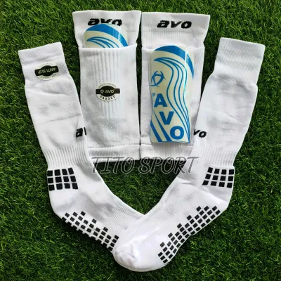 Sarung Deker Shin Guard Olahraga Sepak Bola Futsal Pad Holder Pelindung tulang kering Tebal merk Avo