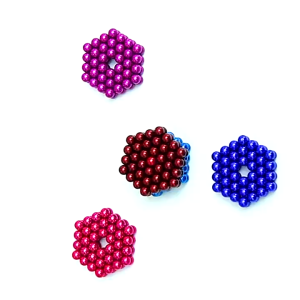 Bộ Bi Xếp Hình BuckyBalls Rainbow 8 màu 216 viên đường Kính 5mm Hộp Nhôm Sang Trọng