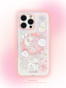 KOERCASE Cute Sweet Girl Heart White Sheep Ghost Doodle Magnetic Phone Case Cartoon Original Graffiti Design for Apple iPhone