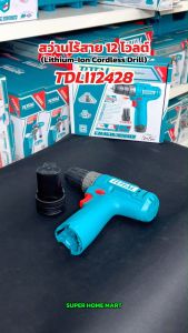 12V สว่านแบตเตอรี่ TDLI12428 - รุ่น Total สว่านแบตเตอรี่ไร้สาย 12V