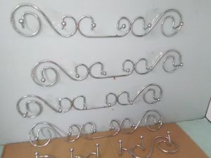 Gantungan baju/Kapstok stainless steel tebal dan antik ( 6 hook ) / Kim Long