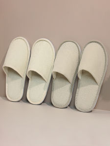Disposable Cotton Hotel Slippers High End Bedding Guest House Beauty Salon Special Use Summer Logo Customizable Normal Spec