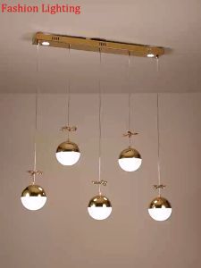 Nordic restaurant chandelier living room cabinet modern light bar table pendant lamp Dining room hanging light25