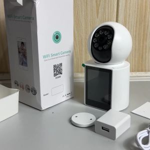 Ajiko Connect กล้องวงจรปิด wifi ไร้สาย มีหน้าจอ วีดิโอคอลเห็นหน้า พูด 2 ทิศทาง ดูผ่านมือถือ หมุนได้