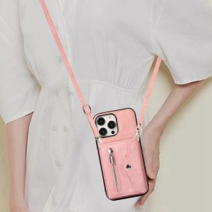 Crossbody Wallet Compatible with  17 pro Womens 13 Diagonal Hanging 12 pro Max Shoulder Strap 11 with Bag 15 Card Holder XR Card Clip X Wallet 8 plus Card Slot 14 New Model 16E Women