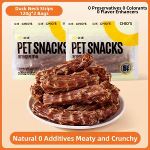 7o | Duck Neck Dried Meat Dental Chews For Small Medium And Puppy Dogs