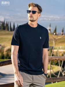 Enjeolon | Summer Embroidery Luxurious Mens Casual T-Shirt