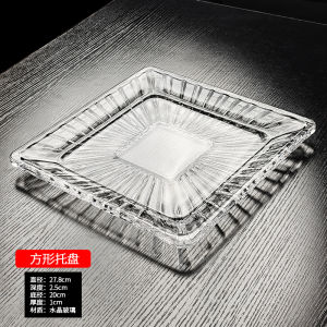 จานผลไม้แก้ว ชาม ถ้วย กล่องใส่ผลไม้สี่เหลี่ยมสวยงามพร้อมฝาปิดและแท่นวาง ชามใส่อาหารเช้าโรงแรม จานใส่ผลไม้แบบอิสระ