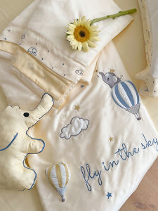 Summer Coolness Double-sided Lyocell 60 Stitches Ice Silk Smooth Thin Quilt Four-piece Set Cartoon Patchwork Embroidery Single Double Person Air Conditioner Quilt