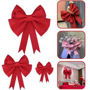 30/50/70cm Big Red Bow Diy Material Christmas Tree Decorations Wedding Party Festivity Wall Outdoor Decoration Xmas DIY Decor