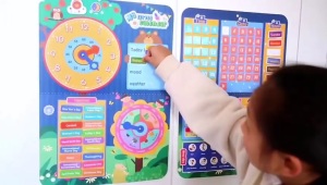 Childrens early childhood fun calendar digital arithmetic wall charts paste cards teaching aids baby counting learning toys