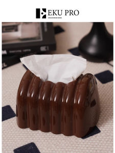 EKU pro Luxury Ceramic Chocolate Tissue Box Storage Organizer Sweet Aroma High-End Feelings Ins Style Home Organization
