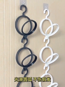 Plastic Hanging Wig Stand Hat Stand Portable Wig Hanger for Multiple Wigs Drying Stand Display