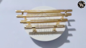 Handel Laci 9011 Gold Mix Grey Pegangan Pintu Minimalis Aluminium Nakas Dapur Kabinet Tarikan Lemari