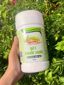 Combo 2 Hộp Bột Chuối Xanh Nguyên Chất Tinh Bột Chuối Tiêu Hữu Cơ Hỗ Trợ Tiêu Hóa Dạ Dày Tốt Cho Sức Khỏe Hộp 500g