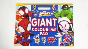 Marvel Spidey & Amazing Friends Colour Me Giant Colouring Pad With 50+ Stickers For Kids