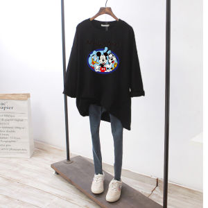 Fall 2020 plus Size Womens Long Sleeve Mid-Length T-Shirt Base Layer Shirt Outerwear Versatile Spring Autumn Top Tee