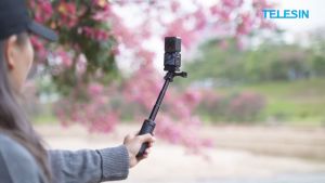 Telesin S1-MNP-02 Mini Quick Release Selfie Stick for Action Camera Gopro DJI Insta360