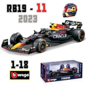 Mô Hình Xe Đua F1 Vô Địch Red Bull Racing RB19 2023 Tỷ Lệ 1:18 Của Bburago - Verstappen # 1 & Perez # 11 Xe Đồ Chơi Hợp Kim Dành Cho Người Sưu Tầm