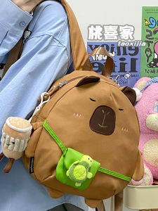 Cartoon Bag Capabala Backpack Cute Kids Backpack Bags Female 2024 New Fashion Casual Small Bookbag