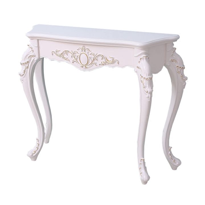 Elegant European Style Semi-Circular Hall Table Wall-Mounted Decorative ...
