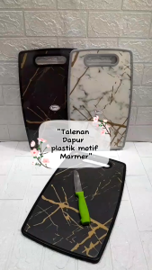 Talenan Plastik Motif Marble Keramik anti lengkat Kuat Tebal Talenan Aesthetic Talenan Dapur Motif Marble