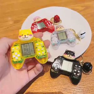 Móc khóa máy chơi game xếp hình Tetris Chó Shiba mới nhất 2023