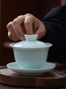 Đồ Dùng Trà Thủ Công Lớn Sứ Jingdezhen Gongfu Tea Set Cốc Trà Gốm Sứ Cao Cấp Dùng Tại Nhà Cốc Trà Kính Tròn Cốc Trà Kính Tròn