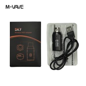 M-VAVE | M-VAVE SK7 2.4GHz MIDI Adapter Wireless Midi Receiver/Transmitter Rechargeable Transmission System Wireless Adapter Plug Play