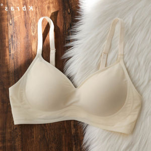 Wireless Seamless Sleep Bra Womens Gathered Large Chest Appears Small Chest 3D Soft Support Thin Style Autumn Winter