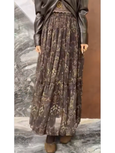 MANMI | Elegant Floral Stylish Slimming Half Skirt