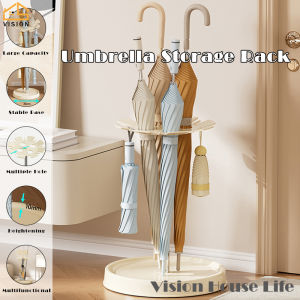 Vision Round Umbrella Storage Rack Household Umbrella Bucket Office Hanging Draining Umbrella Holder Hotel Lobby Commercial Umbrella Stand Storage Rack Entrance Hanging Umbrella Bucket