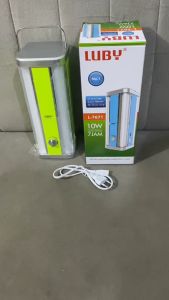 Luby Lampu Emergency 4Sisi 10W 50 + 50 SMD LED L-7671 with Dimmer Switch Rechargeable Tahan 7 JAM
