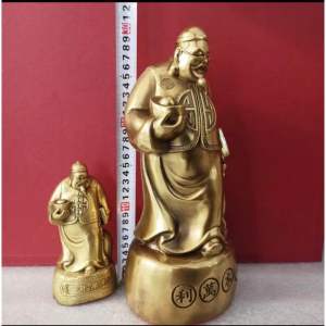 Ông quản gia quản tài phong thủy cao 30cm vật phẩm chiêu tài tụ tài quản lý tài sản giúp gia chủ hiệu quả