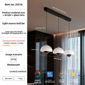 FANCY LAMP CLUB | Elegant Italian Restaurant Chandelier Eye-Care Creative