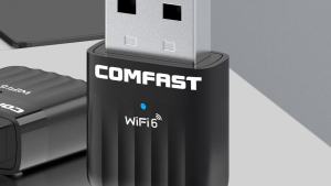 Comfast | COMFAST AX600 Wifi 6 USB Adapter WiFi 802.11ax Driver Free 5Ghz/2.4Ghz Wireless Dongle Network Card for PC Laptop Win 10/11