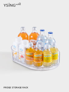YSINGHOME | Rotating Clear Beverage Organizer