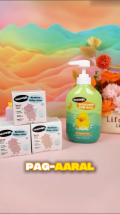 Hegerbaby Body Wash (Cherry & Melon) + Baby Lotion - Soothe Prickly Heat Gently Cleanses Cares Kids