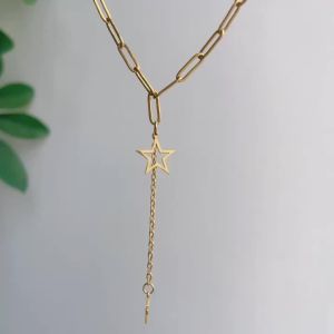 Cazador Trendy Kpop Star Necklaces for Women Stainless Steel Tassel Chain Necklace Party Birthday Gift Jewelry 2025 Wholesale