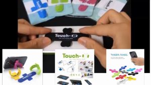 Mini Touch U Silicone Stand Finger Rings Universal Portable Phone Holder