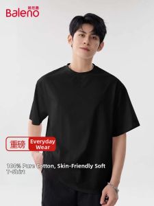 BALENO | Black Cotton Short Sleeve T-Shirt for Men
