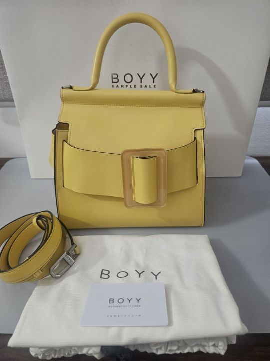 📣 ขายเทๆ Used once like new กระเป๋า BOYY KARL 24 สี amber/brandy