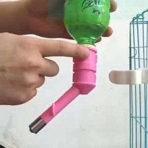 Nipel Cetakan Kelinci Botol Dot Tempat Minum Gantung Tempat Minum Botol Hewan