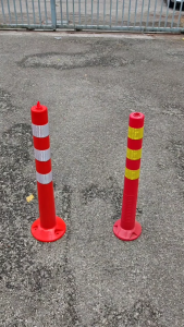 SAFETY POLE TRAFFIC PVC POLE REFLECTIVE STICKER 77CM / 72CM HEAVY DUTY/LIGHT DUTY