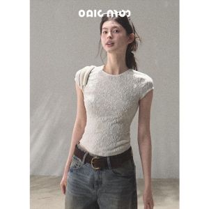 Slim Fit Lace Patchwork T Shirt