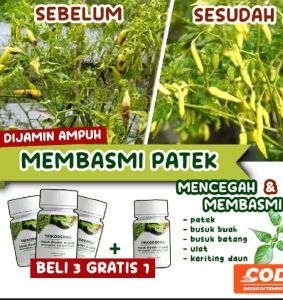 PUPUK TRIKODERMA BELI 3 GRATIS 1 !! Bio-Fungisida-Tricoderma Plus Pupuk Biosfer Anti Jamur Anti Layu