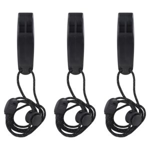 3PCS นกหวีดฉุกเฉินพร้อม Lanyard นกหวีดความปลอดภัยสําหรับเรือคายัคเสื้อชูชีพเรือชูชีพเรือตกปลา Camping เดินป่าการล่าสัตว์