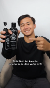 Thug Combo 3 Pelurus Rambut Permanen Pria Tanpa Catok Keratin Hair Mist Straightening Conditioner & Shampoorna shampo