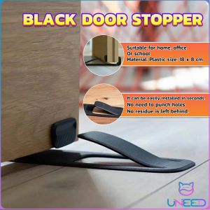 Need Black Door Stopper Properly Holds Your Door Open Door Wedge Holder